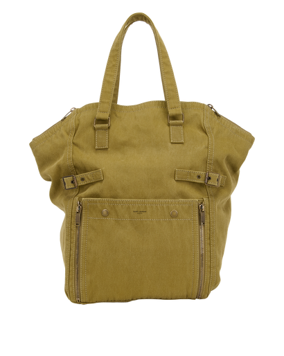 Downtown Tote, &pound;405, Handbags, Green, Canvas, Front view